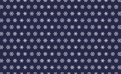 Snowflakes, abstract, pattern