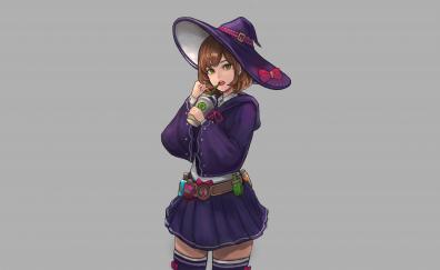 Modern witch, Little Witch Academia, anime girl, art