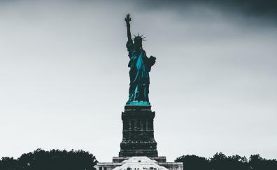 Statue of liberty, City, New York