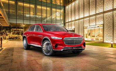2018 Vision Mercedes-Maybach Ultimate Luxury, concept car, red