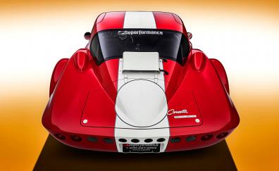 Corvette, car, rear view