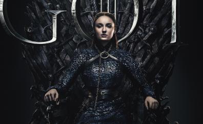 Sansa Stark, Sophie Turner, Game of Thrones, 2019, season 8, Finale