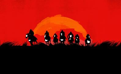 Red Dead Redemption 2, video game, artwork