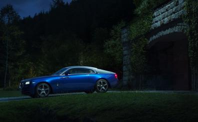 Blue, Rolls-Royce Wraith, luxury car