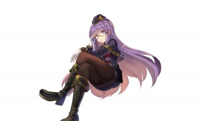Touhou, purple hair, anime girl, Patchouli Knowledge