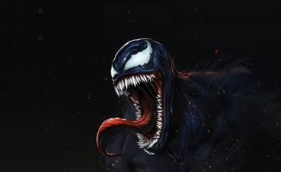 Angry venom, dark, artwork