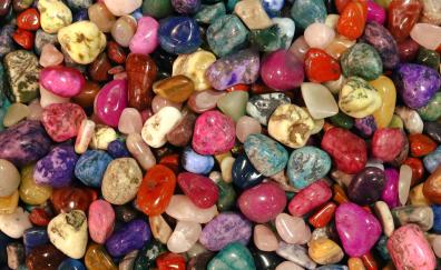 Colorful pebbles, rocks