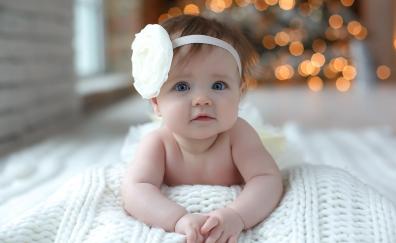 Cute and adorable kid, blue eyes, photoshoot