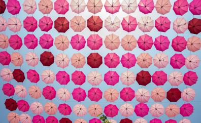 Decoration, umbrella pink