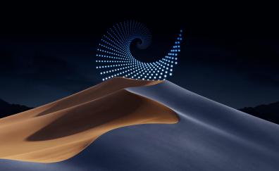 Fibonacci sequence of stars, desert dunes