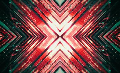 Light, symmetric, pattern, abstract
