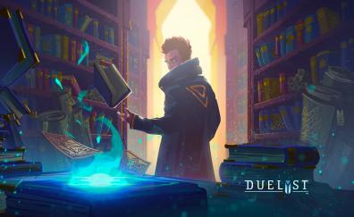 Wizard's library, Duelyst, video game