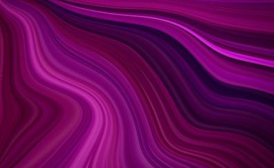 Pink wavy, purple waves, abstraction