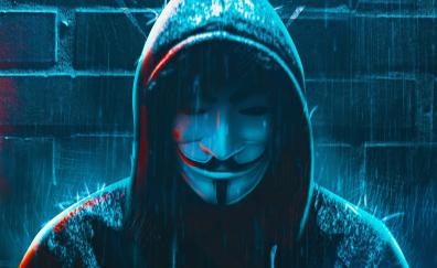 Anonymous identity, behind the mask, artwork