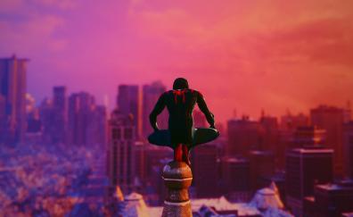 Shot from game, Miles Morales