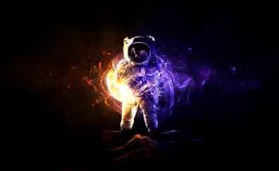 Astronaut, cosmonaut, space suit, art