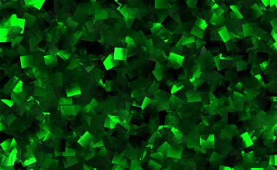 Green mosaic, abstract
