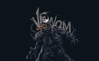 Venom, minimal, dark, art