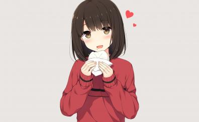 Cute, girl eating, anime, Megumi Kato, Saenai Heroine no Sodatekata
