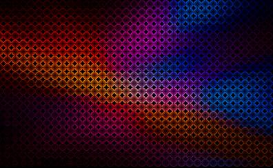 Colorful, black dots, abstract