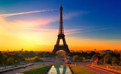 Sunset of Paris, Eiffel Tower