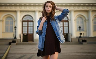 Ksenia Kokoreva, dress black, gorgeous