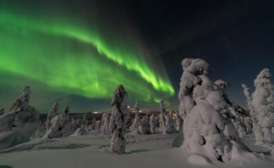 Aurora borealis, northen lights, sky, night
