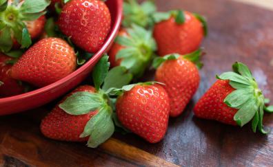 Strawberry, fresh and ripe fruits