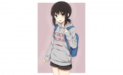 Fubuki, kancolle, anime girl, cute