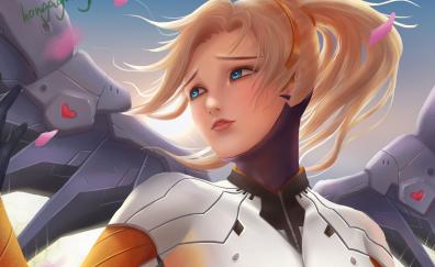 Overwatch, beautiful and cute, Mercy