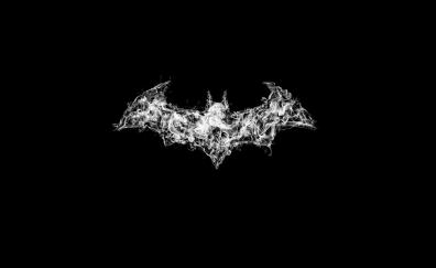 Batman, logo, smoke, art
