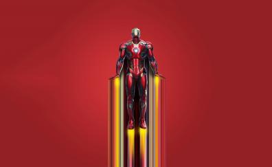 2020 Iron man, flight, minimal art