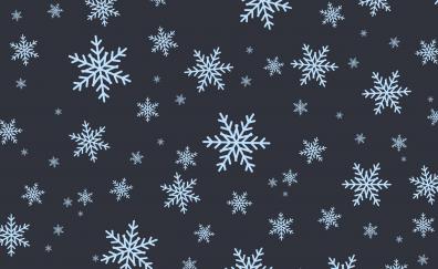Snowflakes, pattern, abstract