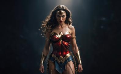 Wonder Woman, unstoppable fury superhero, cosplay