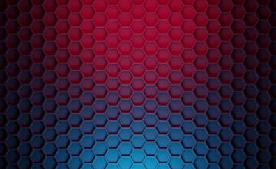 Abstract, hexagon, gradient texture, pattern