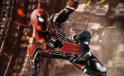 Iron Spidey, spider-man, artwork, art