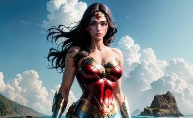 Wonder Woman, beautiful Amazonian