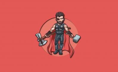 Minimal, thor with 2 hammers, 2020