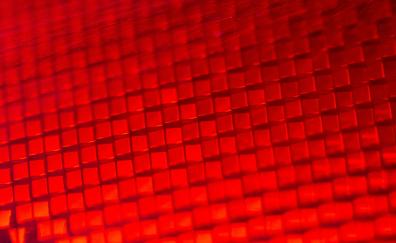 Cubes, red surface, pattern