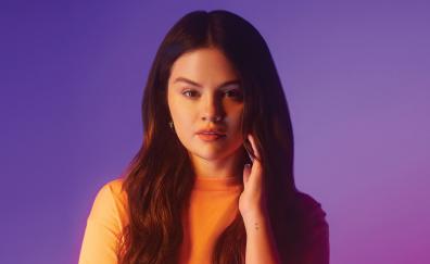 2021 Selena Gomez, Women's Wear Daily, brunette