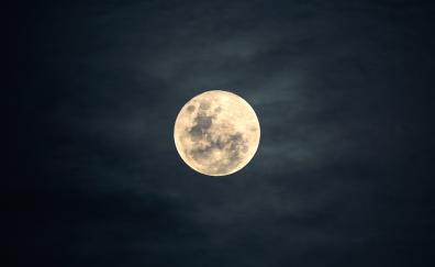 Moon, night, sky