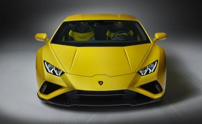 Car, Lamborghini Huracan EVO, yellow car