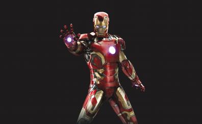 Iron man, iron-suit, superhero, minimal