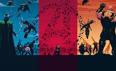 Avengers Trilogy, superhero, movie, fan art