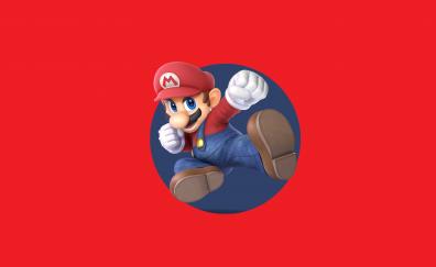 Super Mario, video game, Super Smash Bros. Ultimate, minimal
