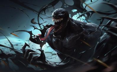 Venom, dark, villain, fan art, artwork