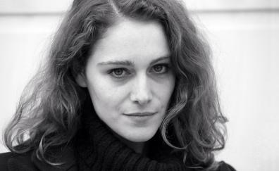 Actress, beautiful, bw, Ariane Labed