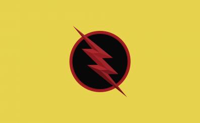 Reverse flash, logo, dc comics, minimal