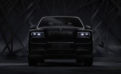 Rolls-Royce Cullinan black badge, luxury car, 2019