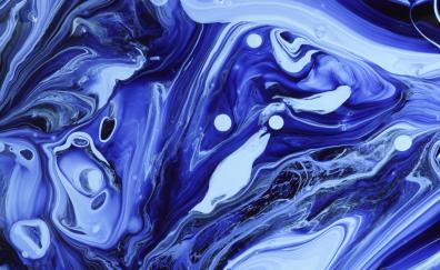 Blue paint, liquids, texture, stains